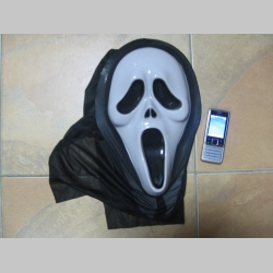 Vreskot - Scary Movie, plastová maska na tvár so samodržiacou elastickou kapucou